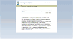 Desktop Screenshot of proj.formas.se